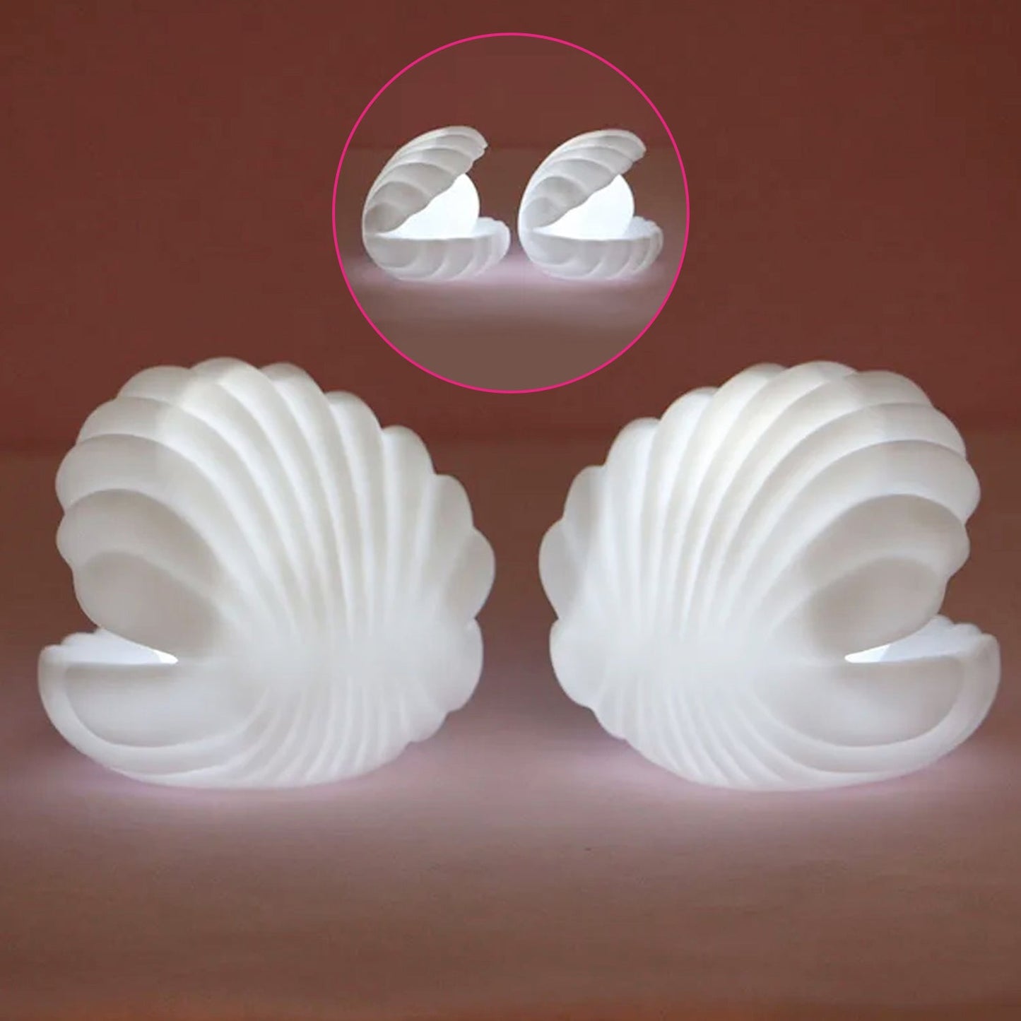 6621 Pearl Shell Night Lamp Decorate Desk Lights Nursery Toy Lamp Led Pearl Shell Night Lights For Bedroom Home Wukusy