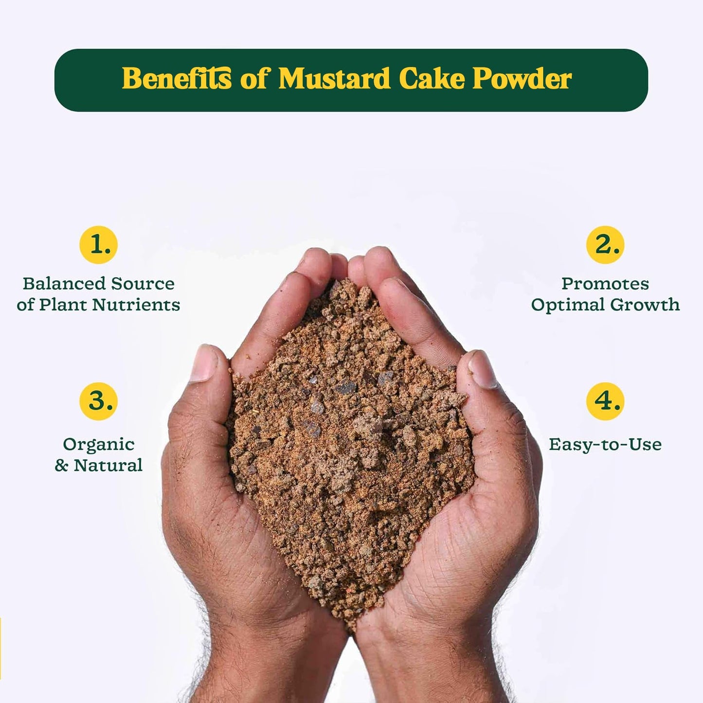Mustard Cake Fertilizer For Plants 900gm Wukusy
