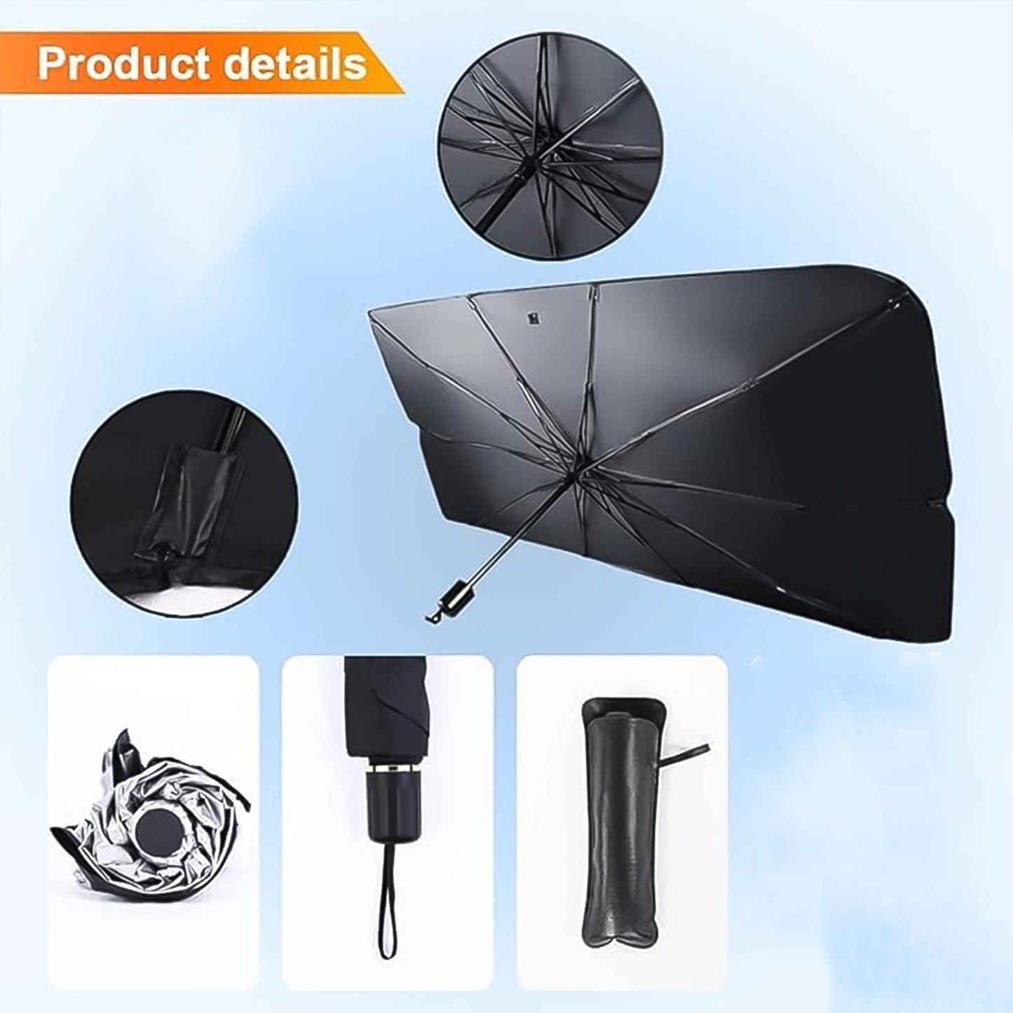 Windshield Umbrella Sun Shade Cover For Car (1 Pc) Wukusy