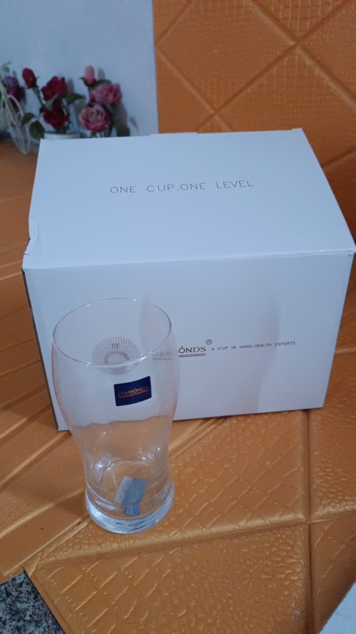 Juice Water Glass Tumbler Pure Glass (6 Pcs Set) Wukusy