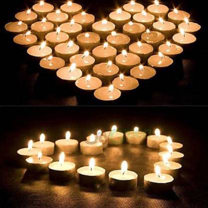 1222 Festival Decorative - Led Tealight Candles (White 24 Pcs) Wukusy