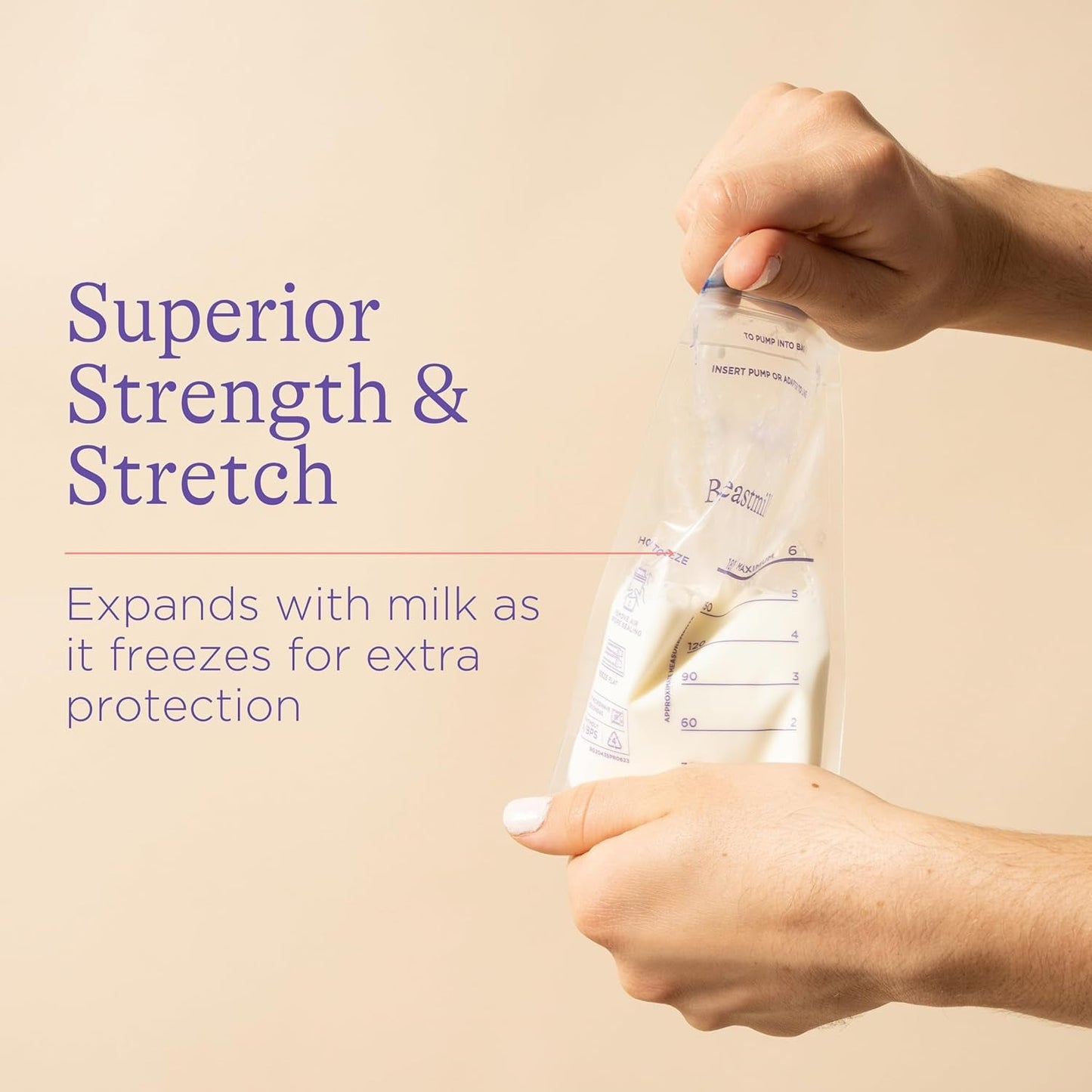 Breastmilk Storage Bags Double Zipper Seal (1 Pc) Wukusy