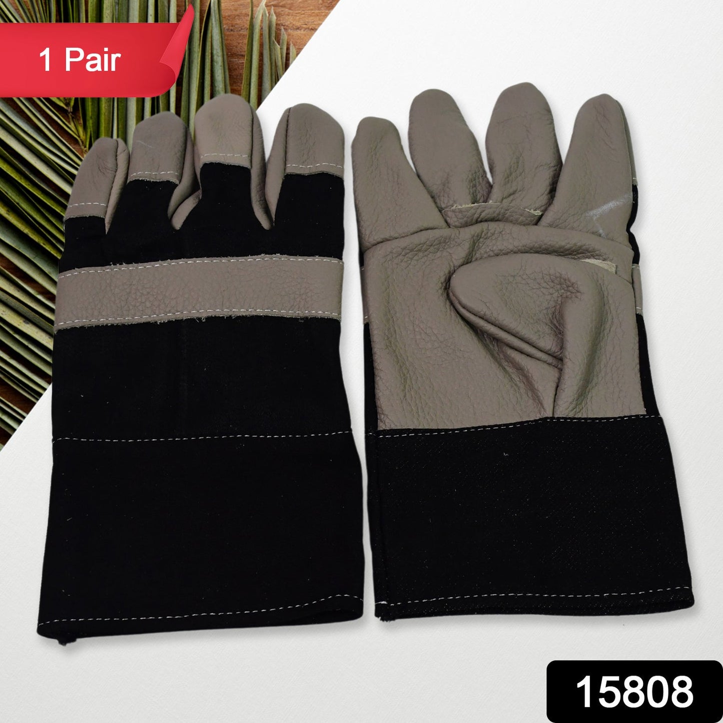 Gloves Gardening Gloves For Men Women Leather Gloves Heavy Duty Gloves (1 Pair) Wukusy