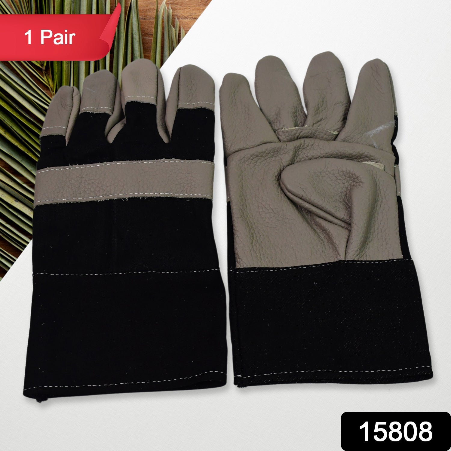 Gloves Gardening Gloves For Men Women Leather Gloves Heavy Duty Gloves (1 Pair) Wukusy