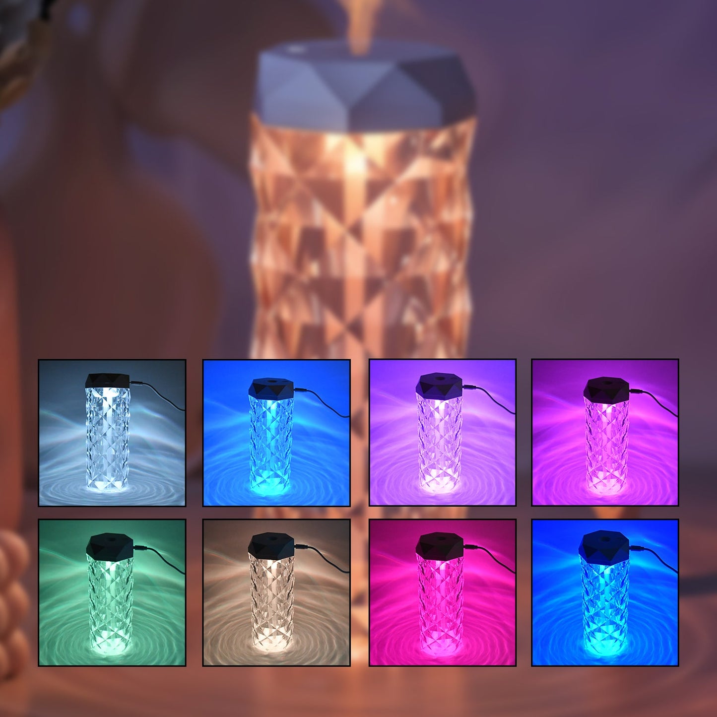 Humidifier With Led Light Approx 400ml Wukusy