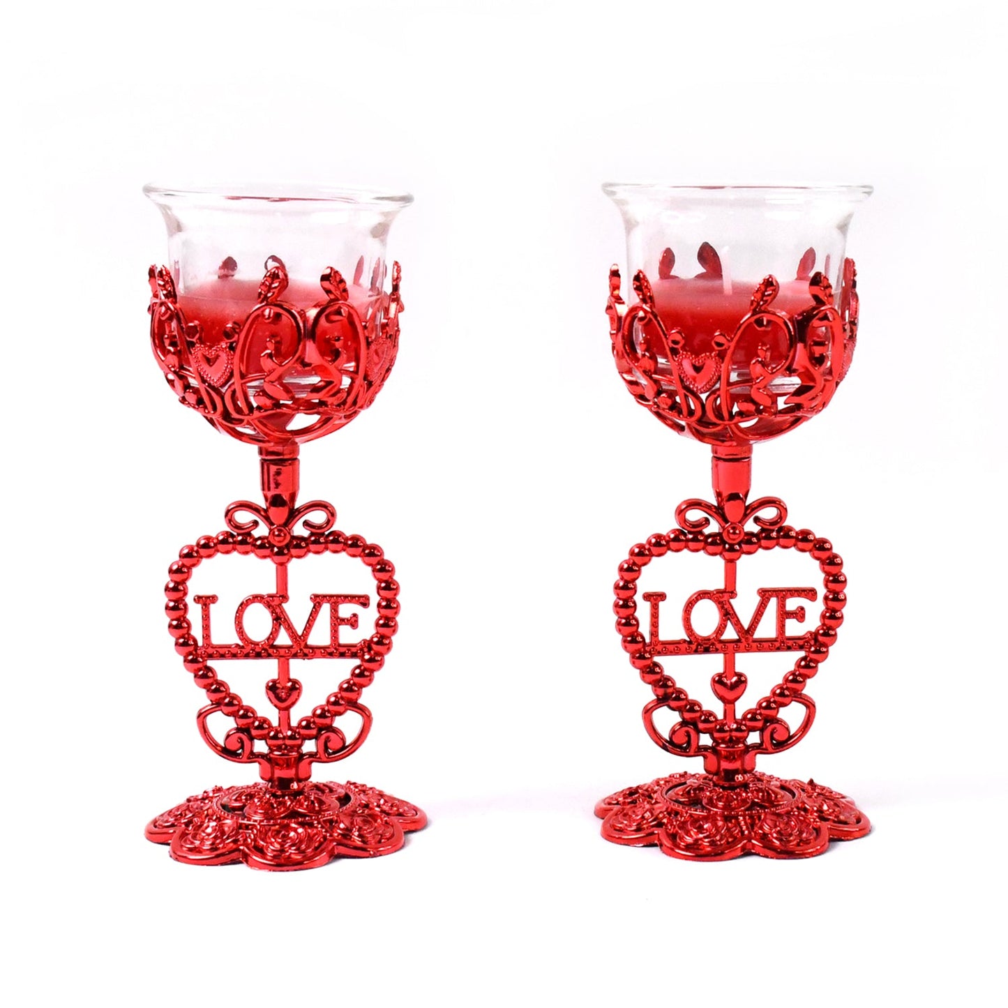Tea Lights Holder Candle Stand (2 Pc Set) Wukusy