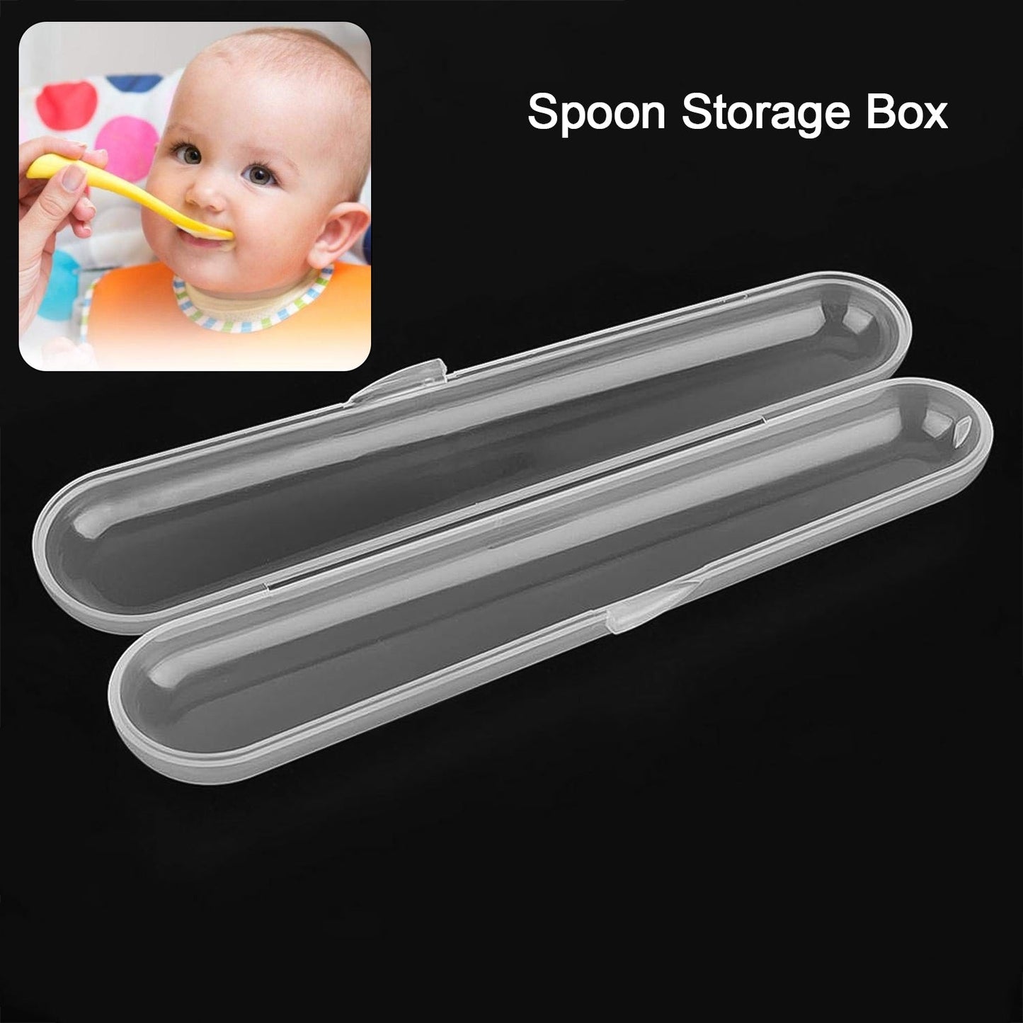 Food Grade Plastic Spoon Storage Box (1 Pc) Wukusy