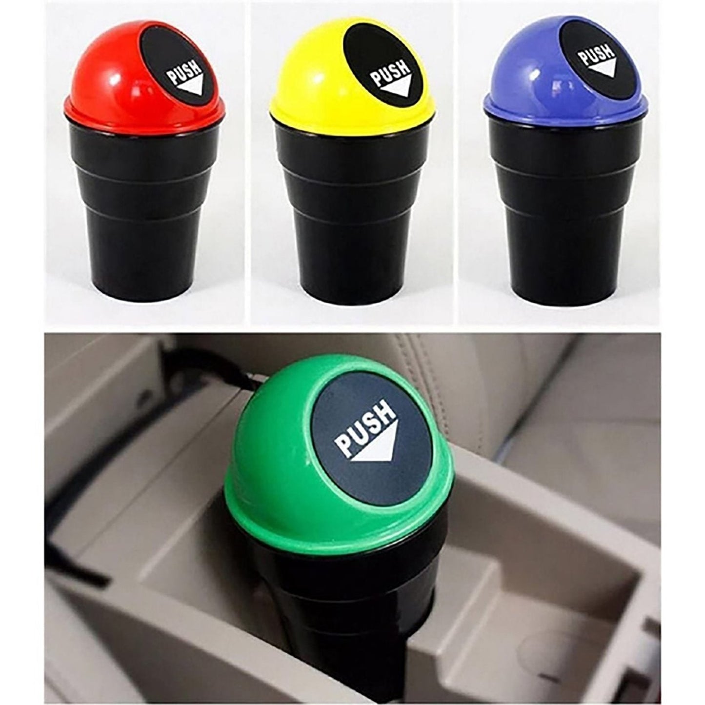 Mini Car Trash Bin Can Holder Dustbin Wukusy