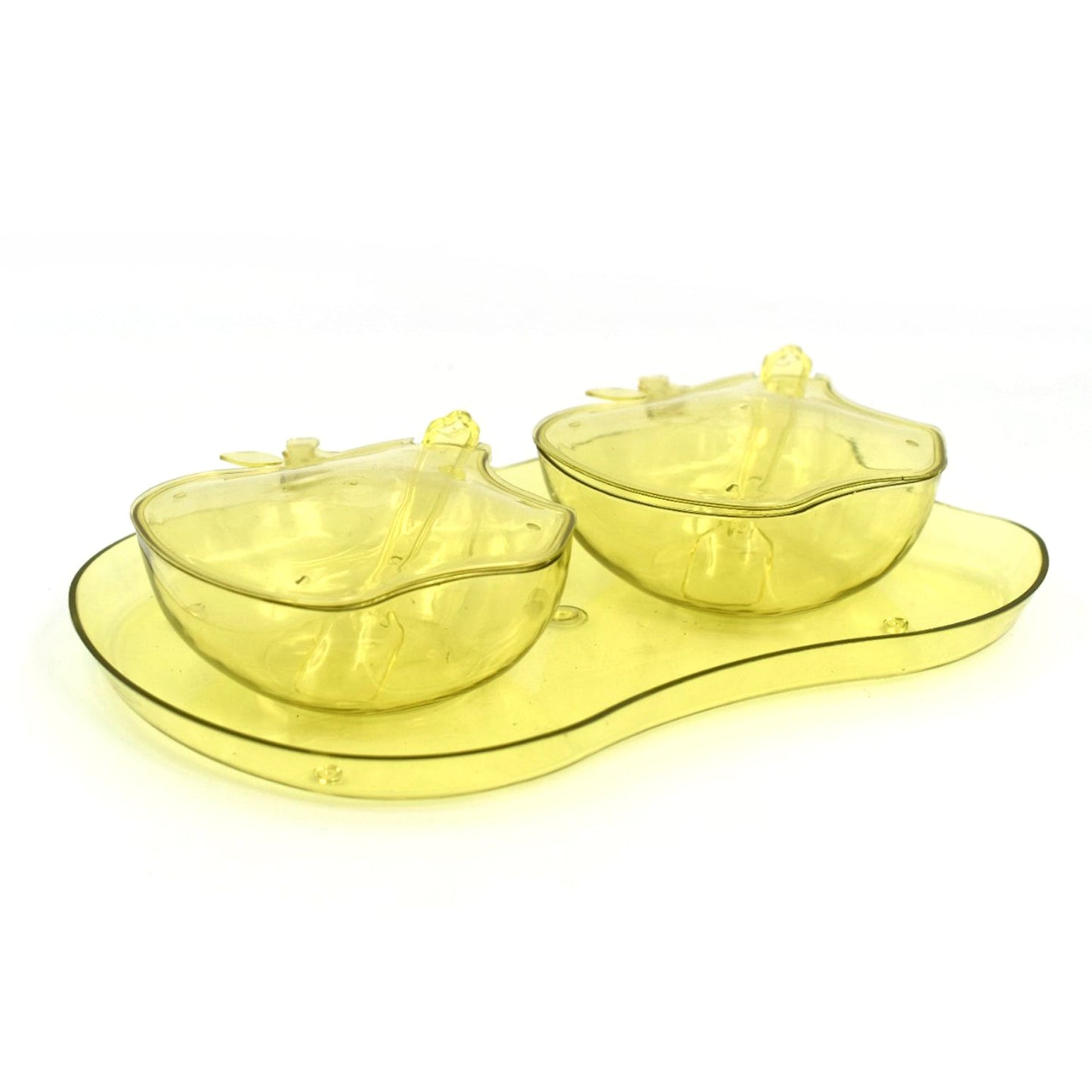 Apple Shape Tray Bowl Used For Serving Snacks And Various Food Stuffs. Wukusy