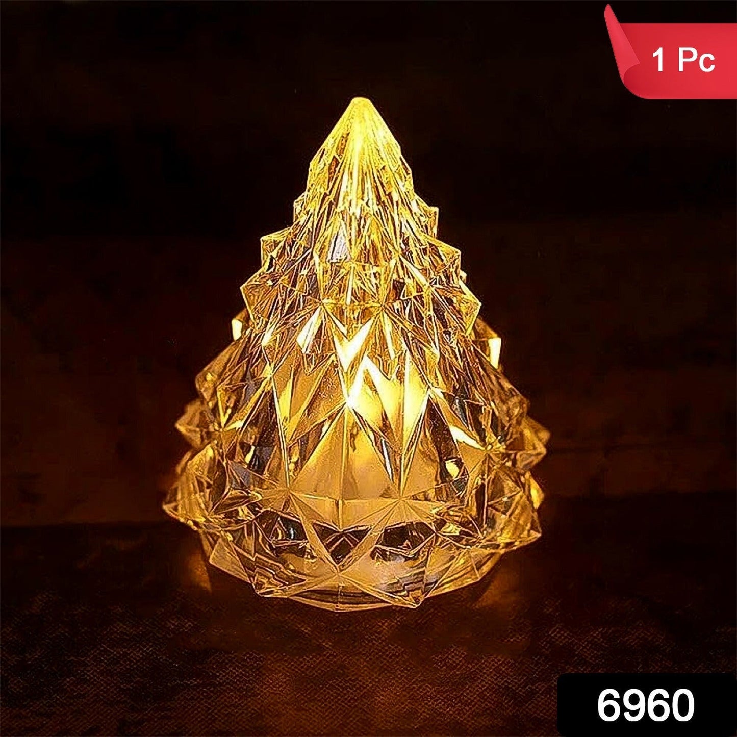 Iceberg Pyramid Candlelight Tea Light (1 Pc) Wukusy
