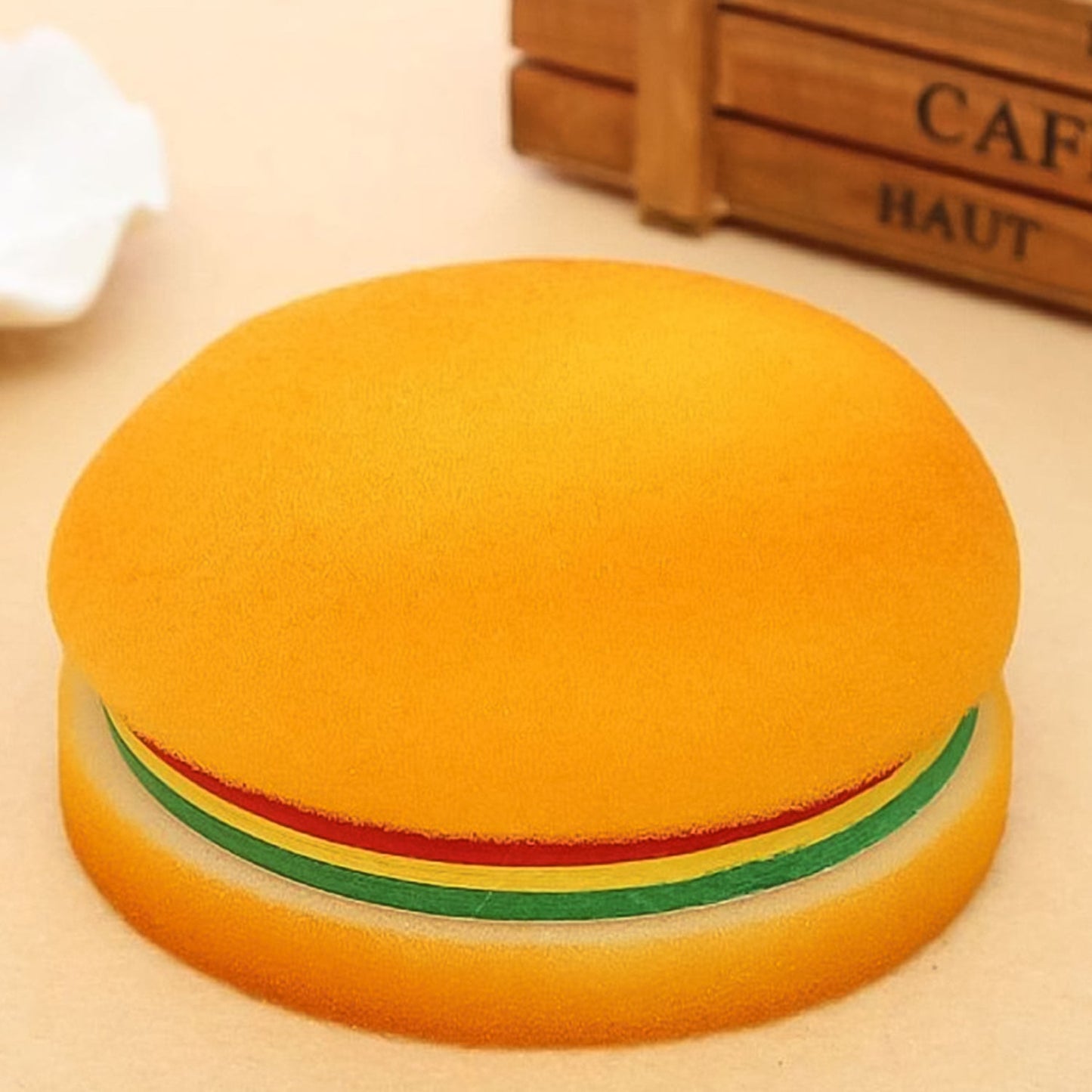 8073 Burger Shaped Notepad Sticky Notes Memo Pads Unique Mini Notes (Multicolor) Wukusy
