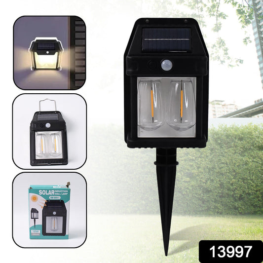 18w Solar Wall Double Lights  Lamp With 2 Modes  Motion Sensor (1 Pc) Wukusy