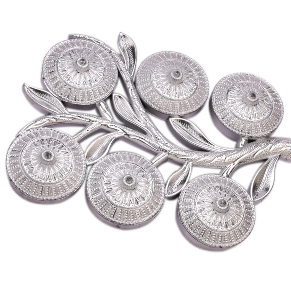 2238 Multipurpose Decorative 6 Storage Tree Shape Mukhwas Daniserving Tray Wukusy