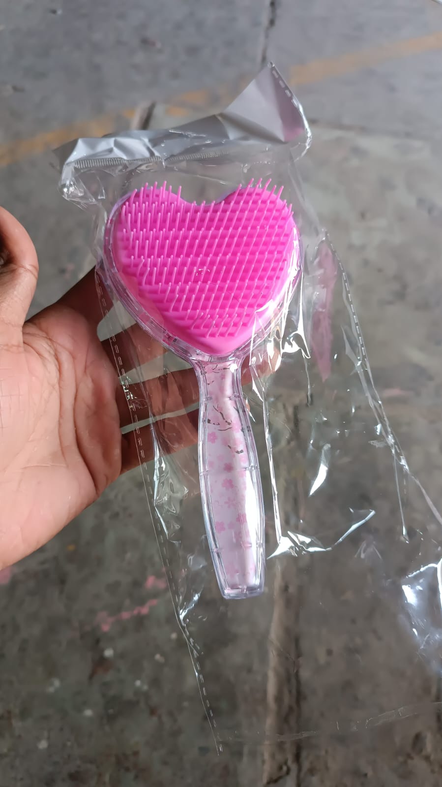 Heart Shape Hair Brush Massage Shower Comb (1 Pc) Wukusy