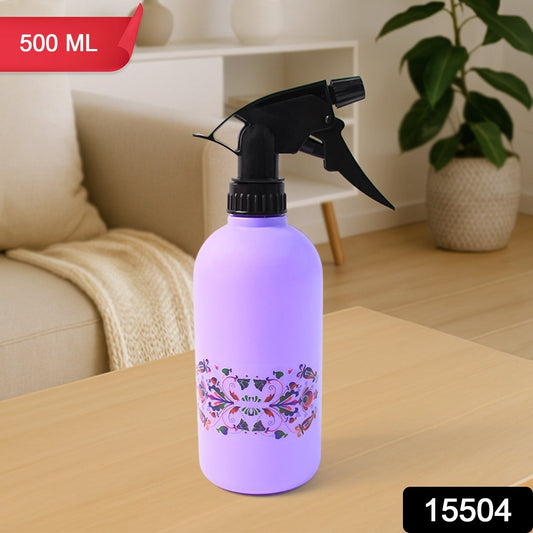 Floral Printed Plastic Spray Bottle (500 Ml) Wukusy