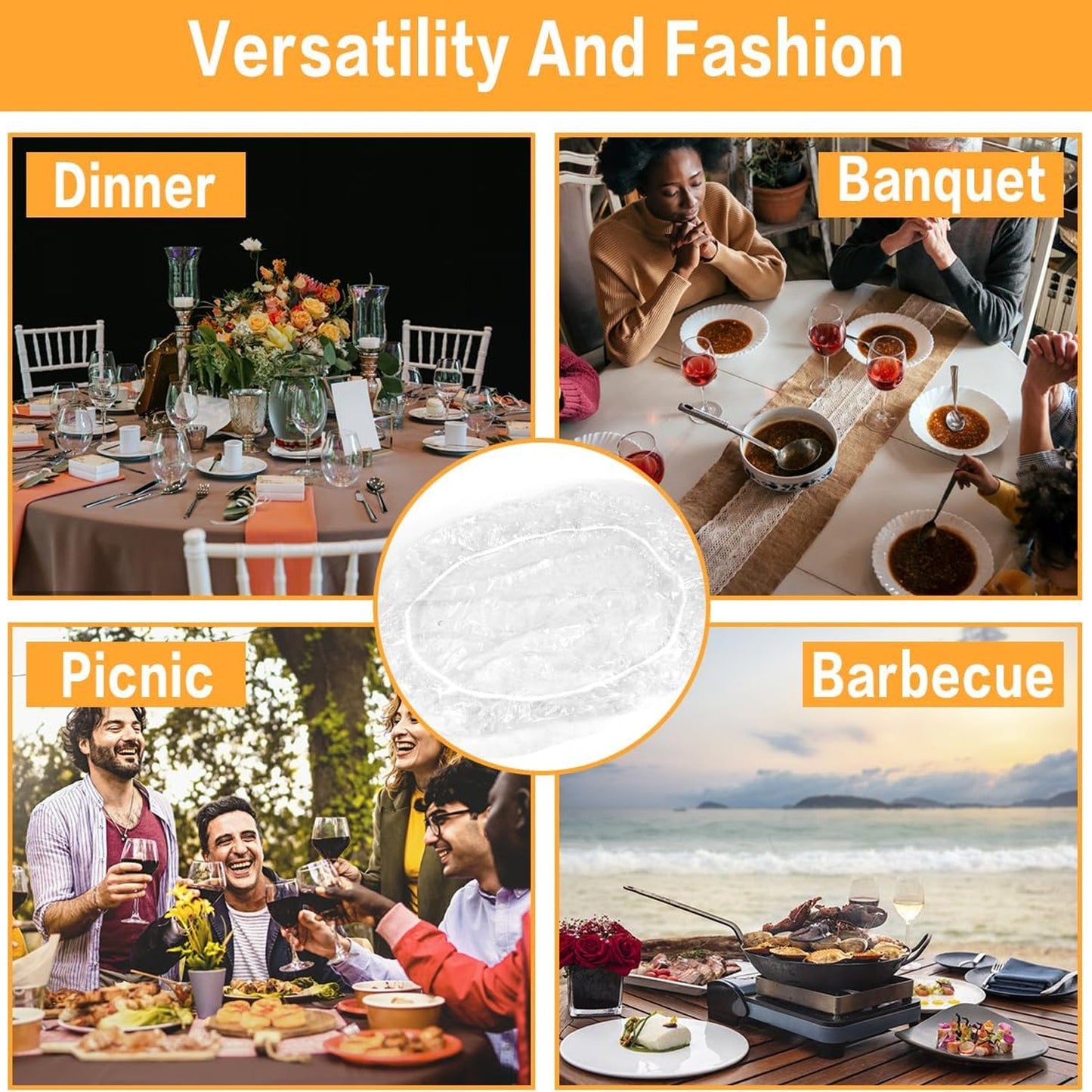 Big Elastic Table Cover Bag Table Protector Bag 1.6 Mtr. (10 Pcs Set) Wukusy