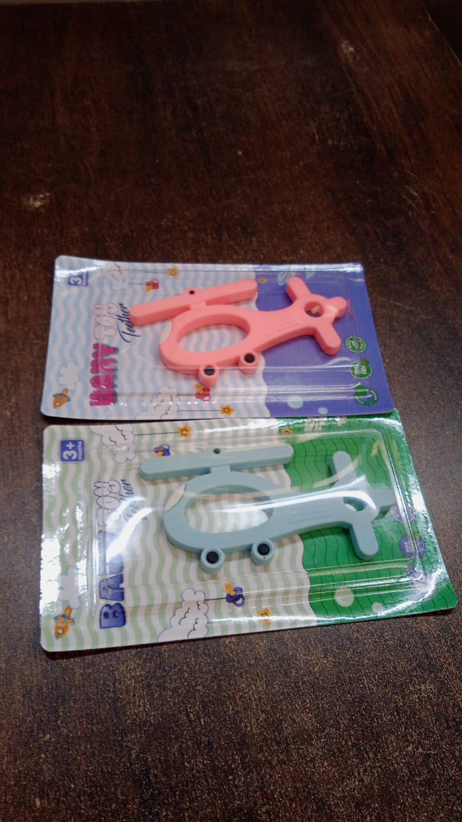 Silicone Helicopter Shape Teether For Baby (1 Pc Mix Color) Wukusy