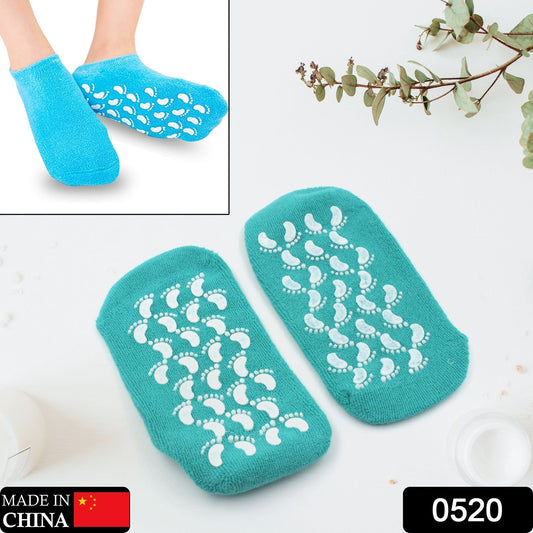 0520 Gel Socks Soft Socks For Repairing And Softening Dry Cracked Feet Skins Comfortable Socks (1 Pair) Wukusy