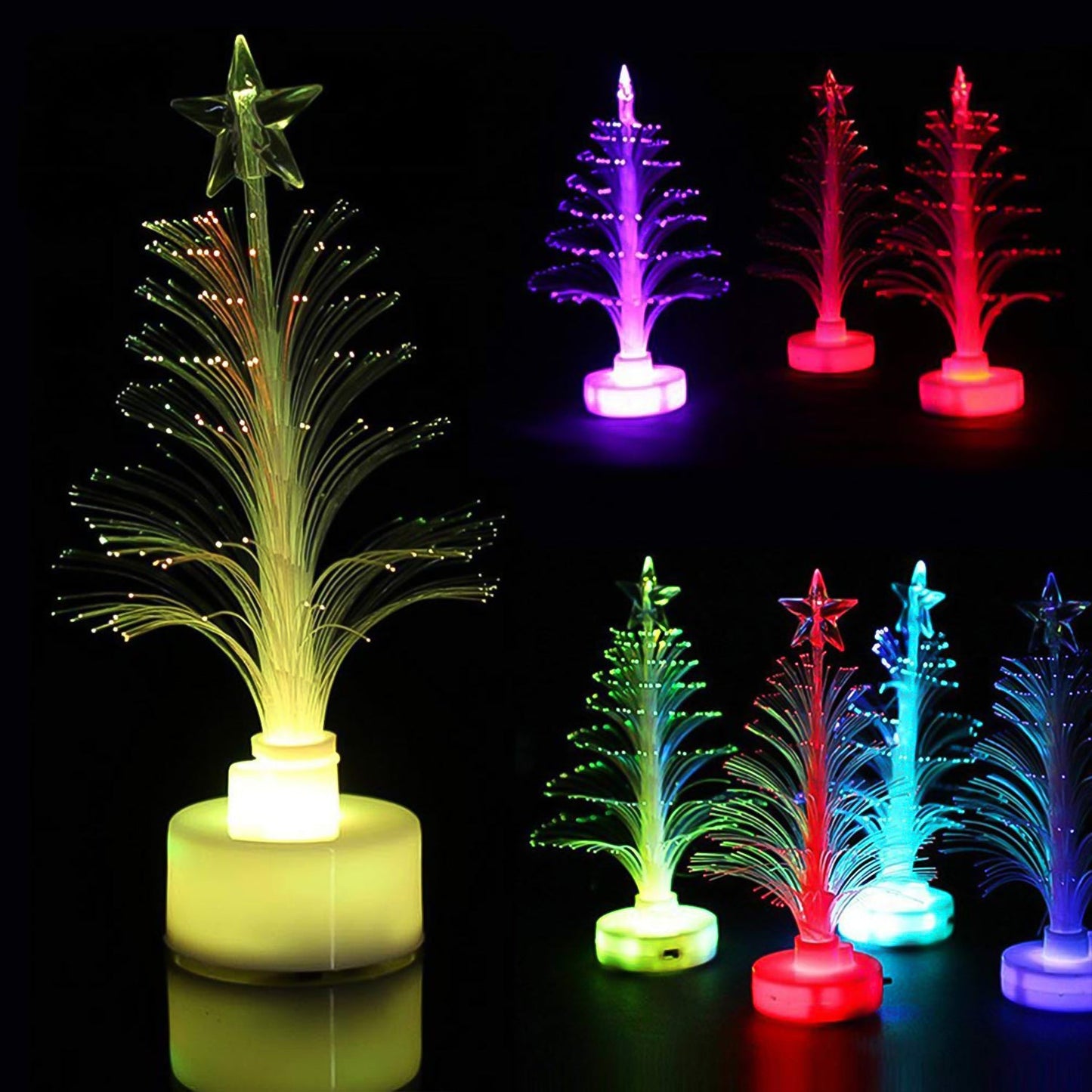 Tree Led Candlelight Colourful Candle Decoration Led Light Night (1 Pc) Wukusy
