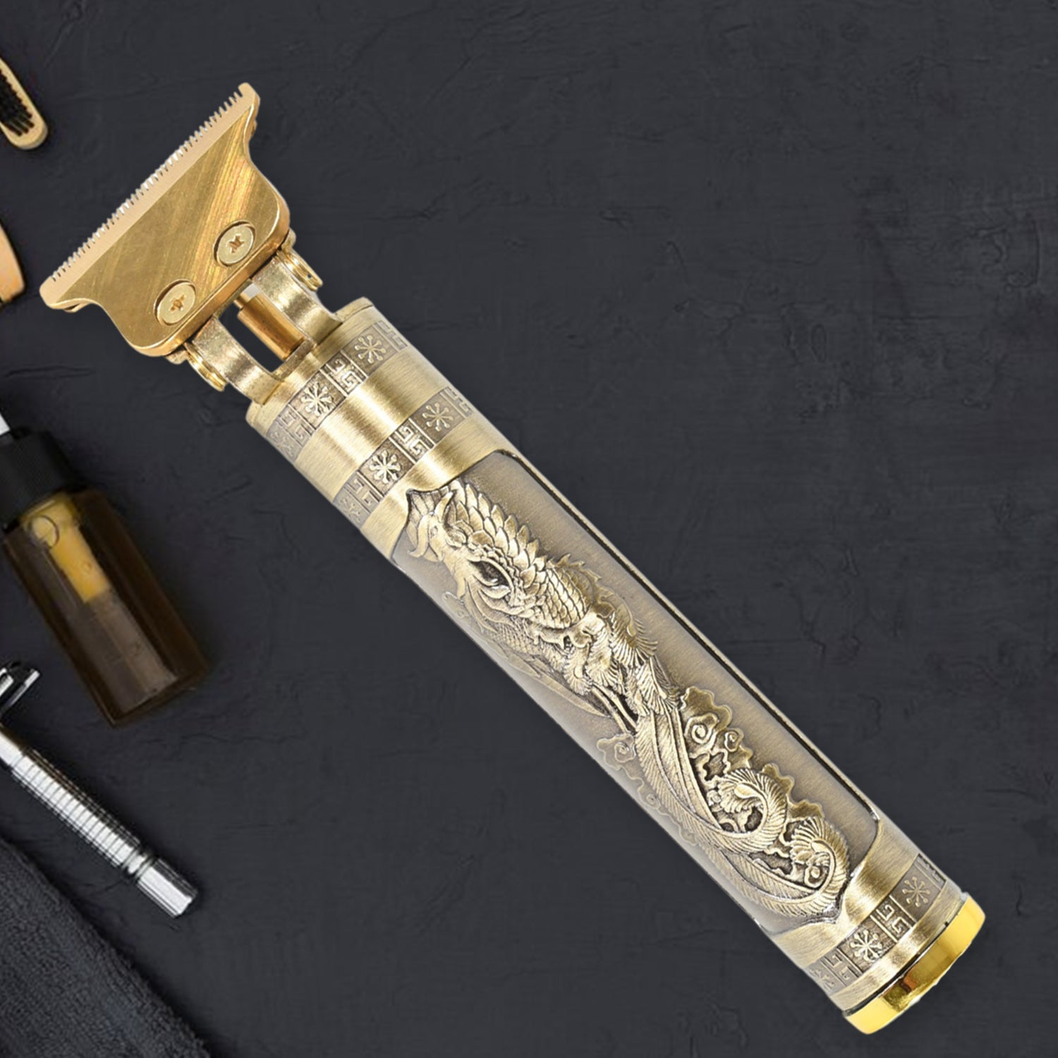 12702 Hair Trimmer For Men Hair Style Trimmer Professional Hair Clipper Electric Shaving Machine Dry Shaving For Men - Hair Shaving And Trimming Beard With 4 Adjustable Blade Clipper Oil Cleaning Brush Wukusy