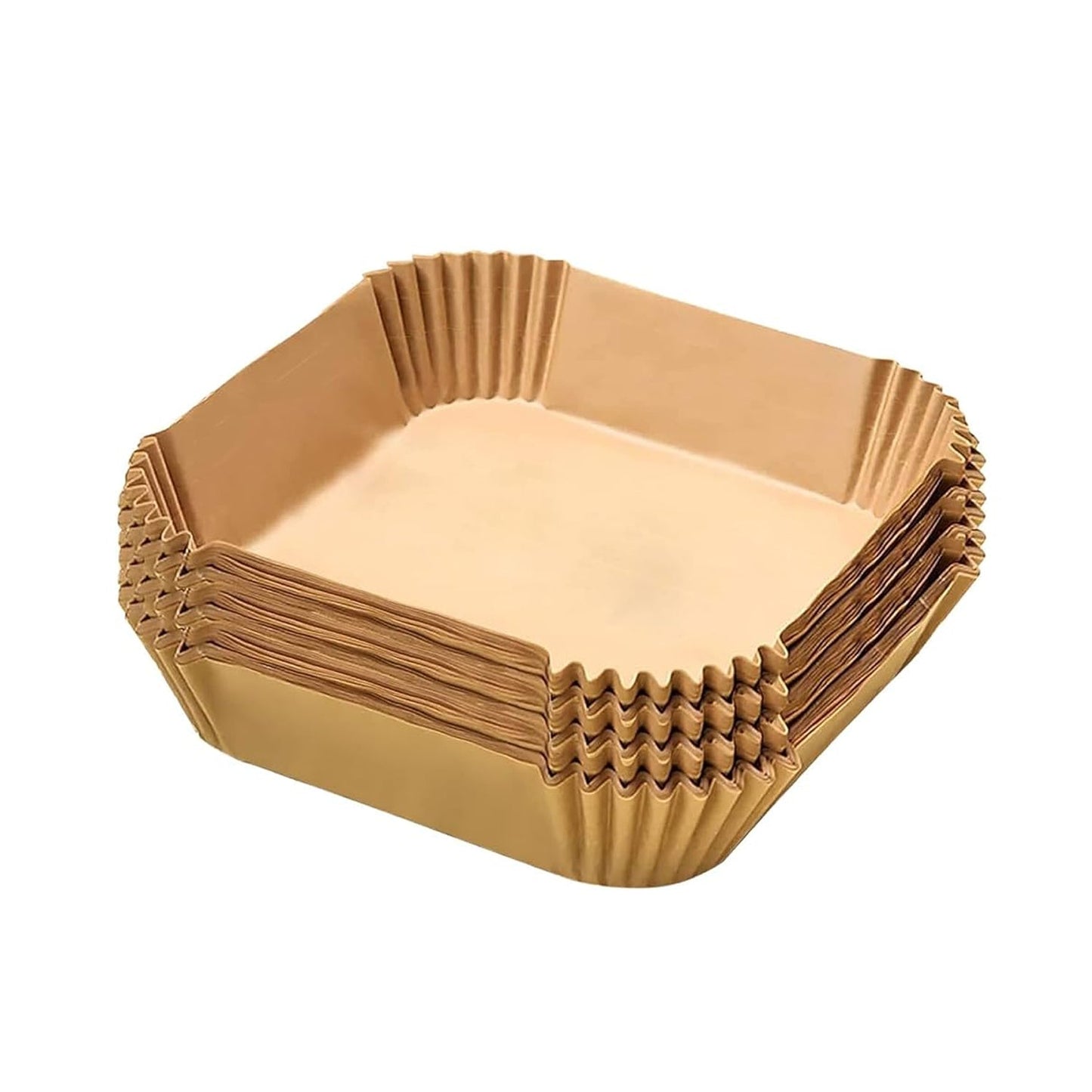 Square Air Fryer Disposable Paper Liner (50 Pcs Set 160mmx45mm) Wukusy