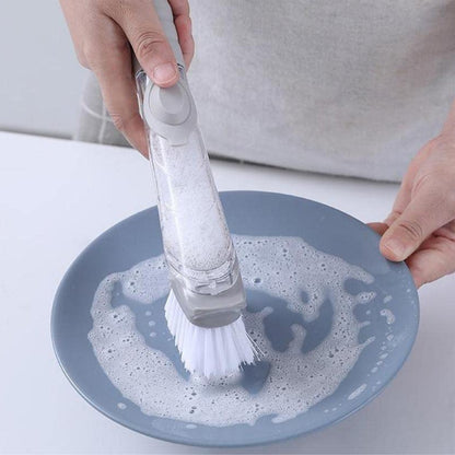2 In 1 Soap-dispensing Dish Brush - (Set)