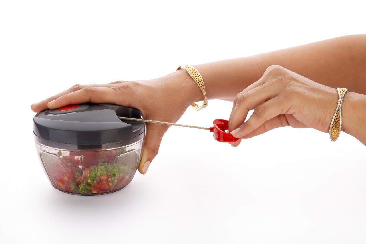 Manual Food Chopper Compact  Powerful Hand Held Vegetable Chopper blender Wukusy