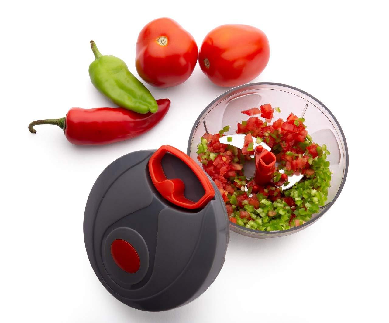 Manual Food Chopper Compact  Powerful Hand Held Vegetable Chopper blender Wukusy