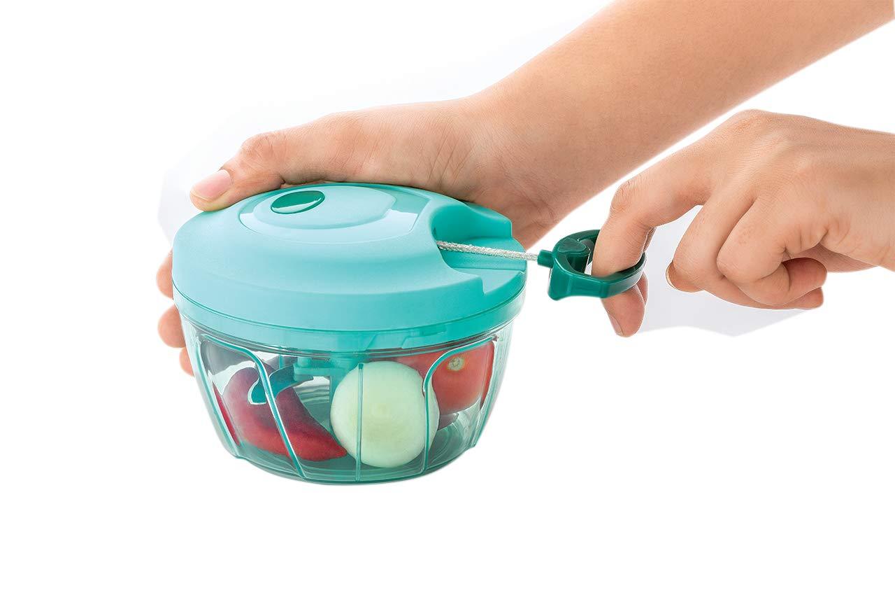 Manual Food Chopper Compact  Powerful Hand Held Vegetable Chopper blender Wukusy