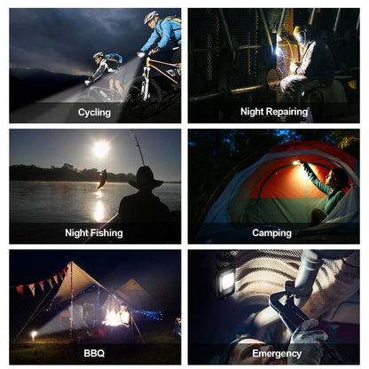 4035 Rechargeable Keychain Mini Flashlight With 4 Light Modesultralight Portable Pocket Light With Folding Bracket Bottle Opener And Magnet Base For Camping Walking Wukusy