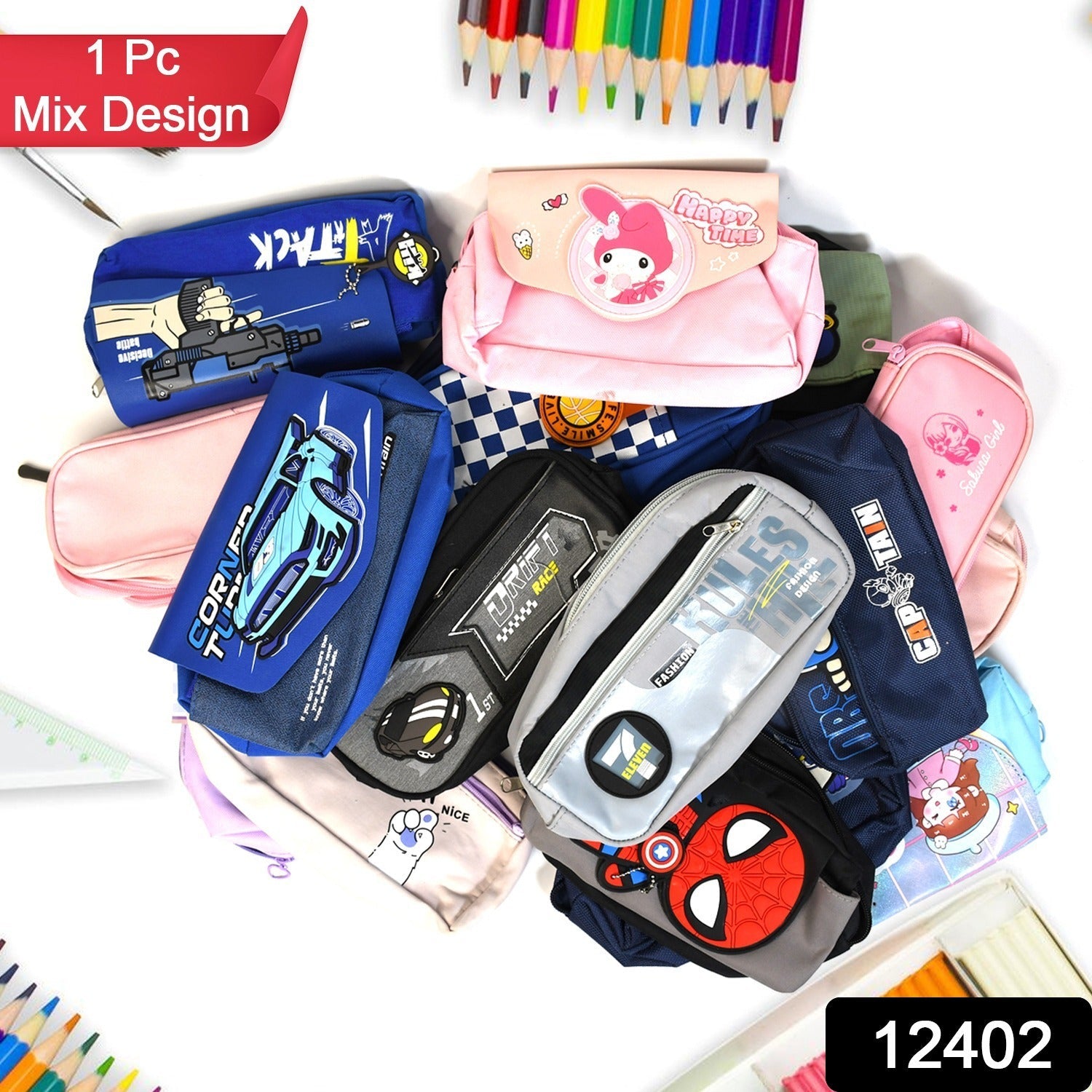 Mix Design Pouch  Stylish And Versatile Storage Bag (1pc) Wukusy