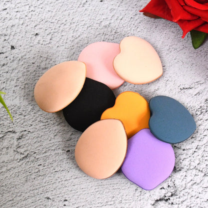 Mini Finger Makeup Powder Puff (Multicolour 8 Pcs Set) Wukusy