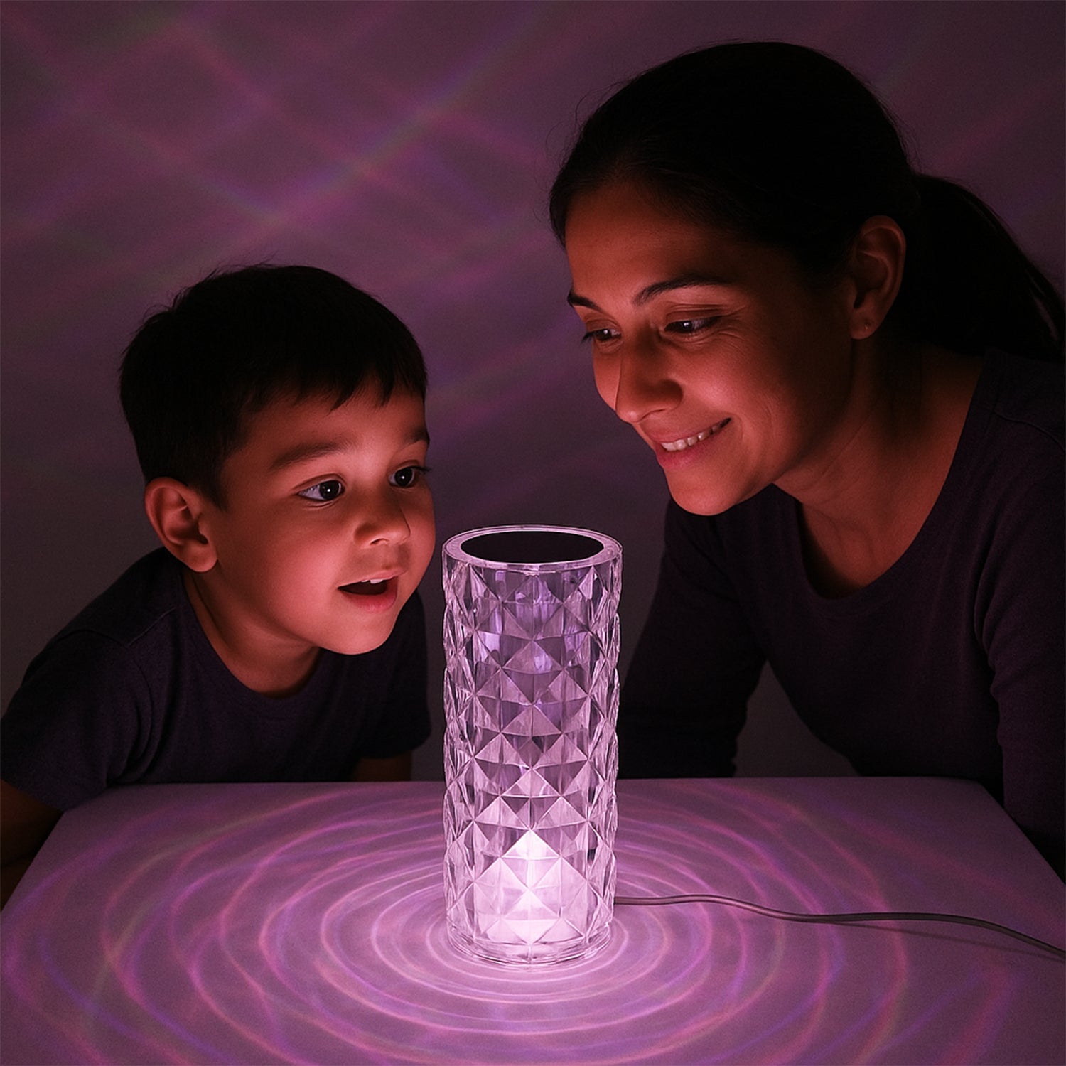 Crystal Led Touch Table Lamp With Remote Control Wukusy