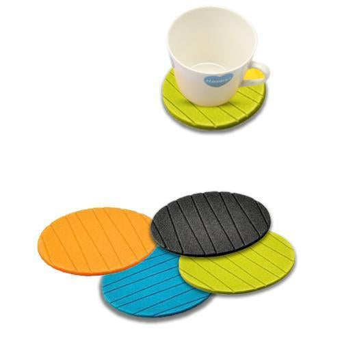 129 6 Pcs Useful Round Shape Plain Silicone Cup Mat Coaster Drinking Tea Coffee Mug Wine Mat For Home Wukusy