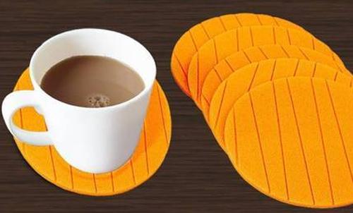 129 6 Pcs Useful Round Shape Plain Silicone Cup Mat Coaster Drinking Tea Coffee Mug Wine Mat For Home Wukusy