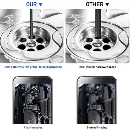 5m Endoscope Video Inspection Camera, 3 in 1 USB 720P Waterproof Borescop Multifunction Camera with 6 Adjustable LED for Pipe Car, Tube Sink Drain Pipe Inspection (5m Endoscop) Howzhat