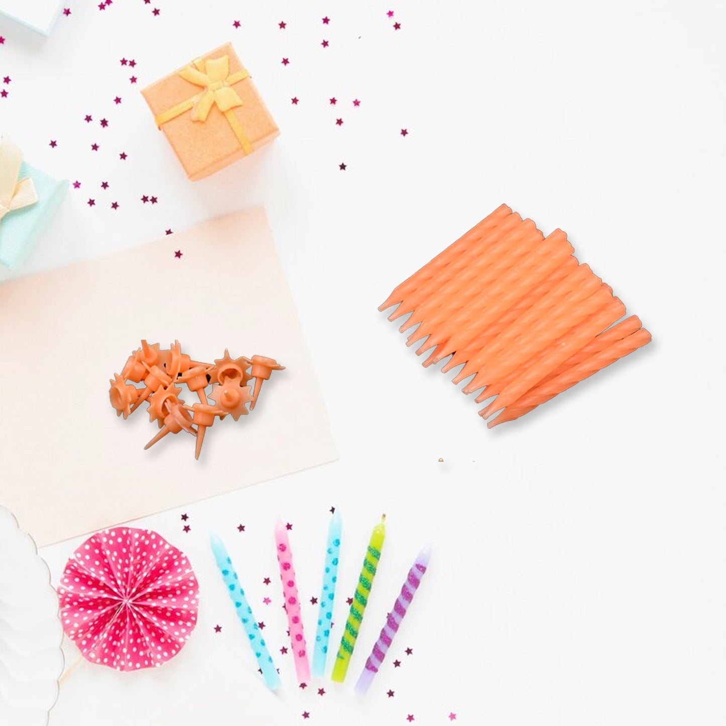 6239 Birthday Party Candles (Pack Of 24 Pcs) Wukusy