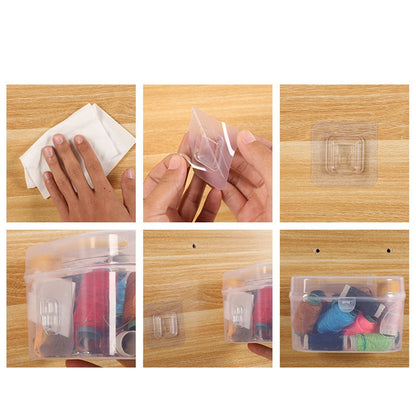 1742 Magic Adhesive Plastic Wall Hooks Heavy Duty Hooks (Pack Of 20) Wukusy