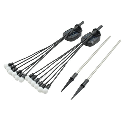 9129 Solar Garden Lights Solar - Powered Firefly Lamp New Upgraded Solar Firefly Lights Outdoor Waterproof Solar Outdoor Decorative Lights For Yard Gardening Patio Backyard Pathway Dcor (2 Pcs Set 12 Led (Warm Light)) Wukusy