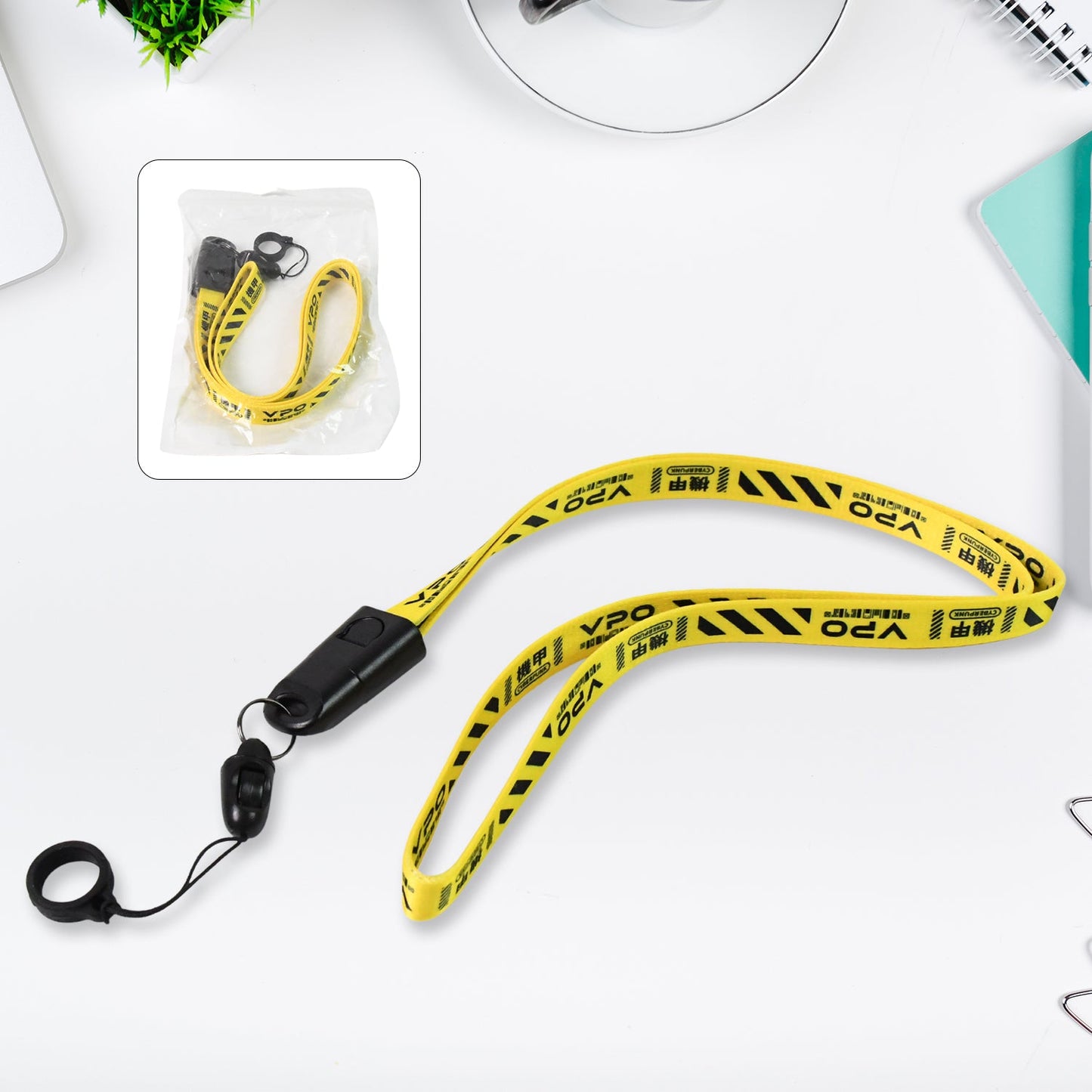 2 In 1 Lanyard Strap Usb Charging Cable (1 Pc) Wukusy