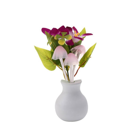 217 Led Dream Night Light Auto Onoff Sensor Mushroom Lamp (Multicolor) Wukusy