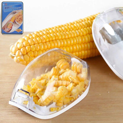 Magic Plastic With Steel Blades Corn Remover Kernel Stripper (1 Pc) Wukusy