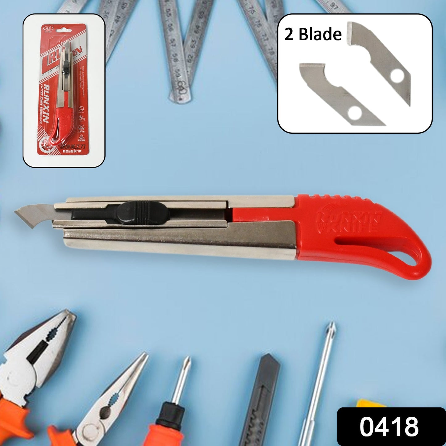 Multi-use Plastic Cutter With Plastic Cutting Blade And Precision Knife Blade Wukusy