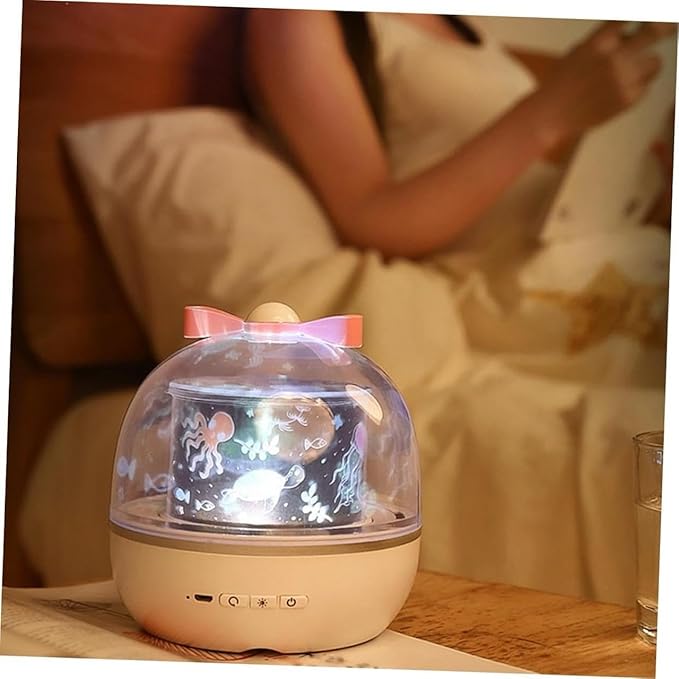 TUPERMAR Kids Night Light Projector | Rotating Star Projector | Kids Bunny Projector Lamp | Rabbit Night Light Lamp | Star Projector with 360° Rotation Ceiling Light Projector (1) Howzhat