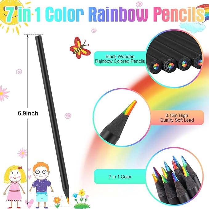 Rainbow Pencil Set Howzhat