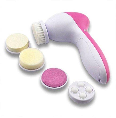 340 -5-in-1 Smoothing Body  Facial Massager (Pink) Wukusy