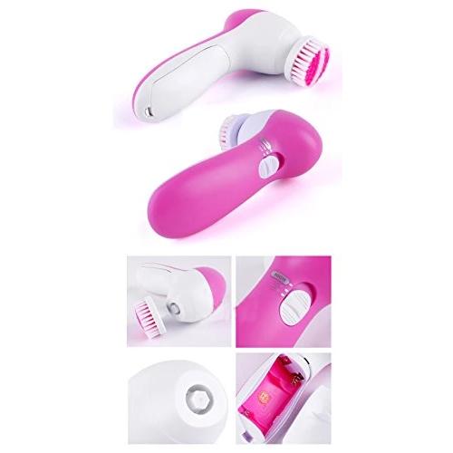 340 -5-in-1 Smoothing Body  Facial Massager (Pink) Wukusy