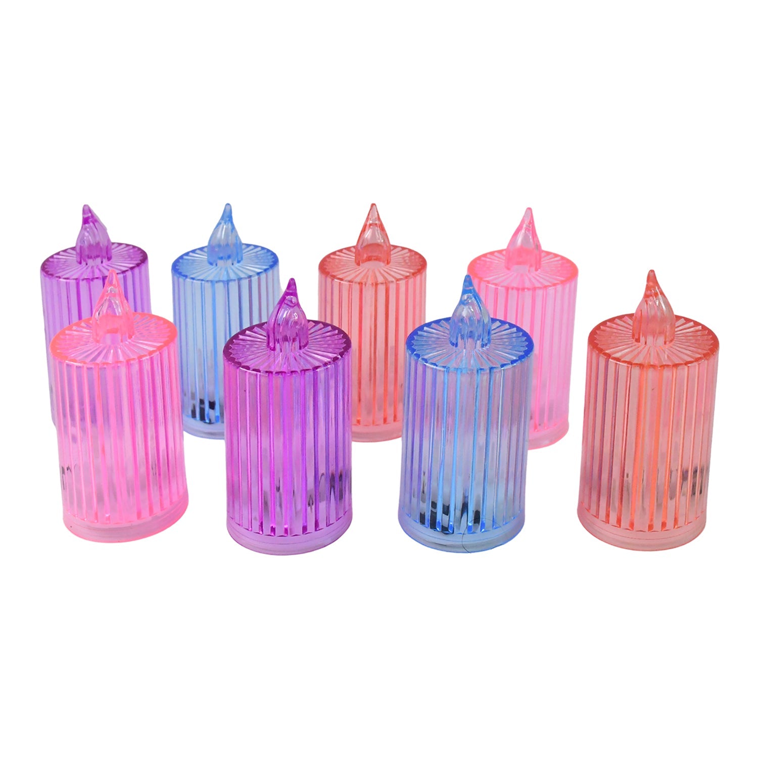 Decorative Flameless Electronic Led Candle Light Set (8 Pc) Wukusy