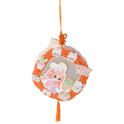 17507 Diy Traditional Lanterns Handmade Cartoon Paper Lanterns Antique Portable Lantern Hollow-out Projection Luminescent Led Lamp Diy Hanging Paper Lanterns For Festival Party Decor Wukusy