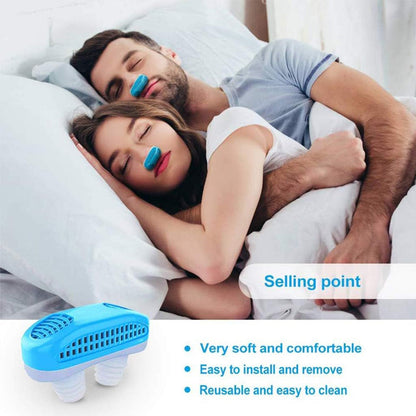 2 In 1 Anti Snoring And Air Purifier Nose Clip Anti Snoring Device (1 Pc  With Plastic Case) Wukusy